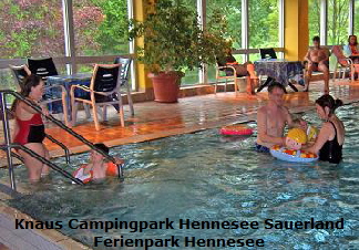 Hallenbad Knaus Camping Sauerland Ferienhaus Hennesee