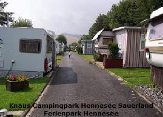 Stellplätze Knaus Camping Sauerland Ferienhaus Hennesee      FEWO Ferienwohnung   Ferienpark 